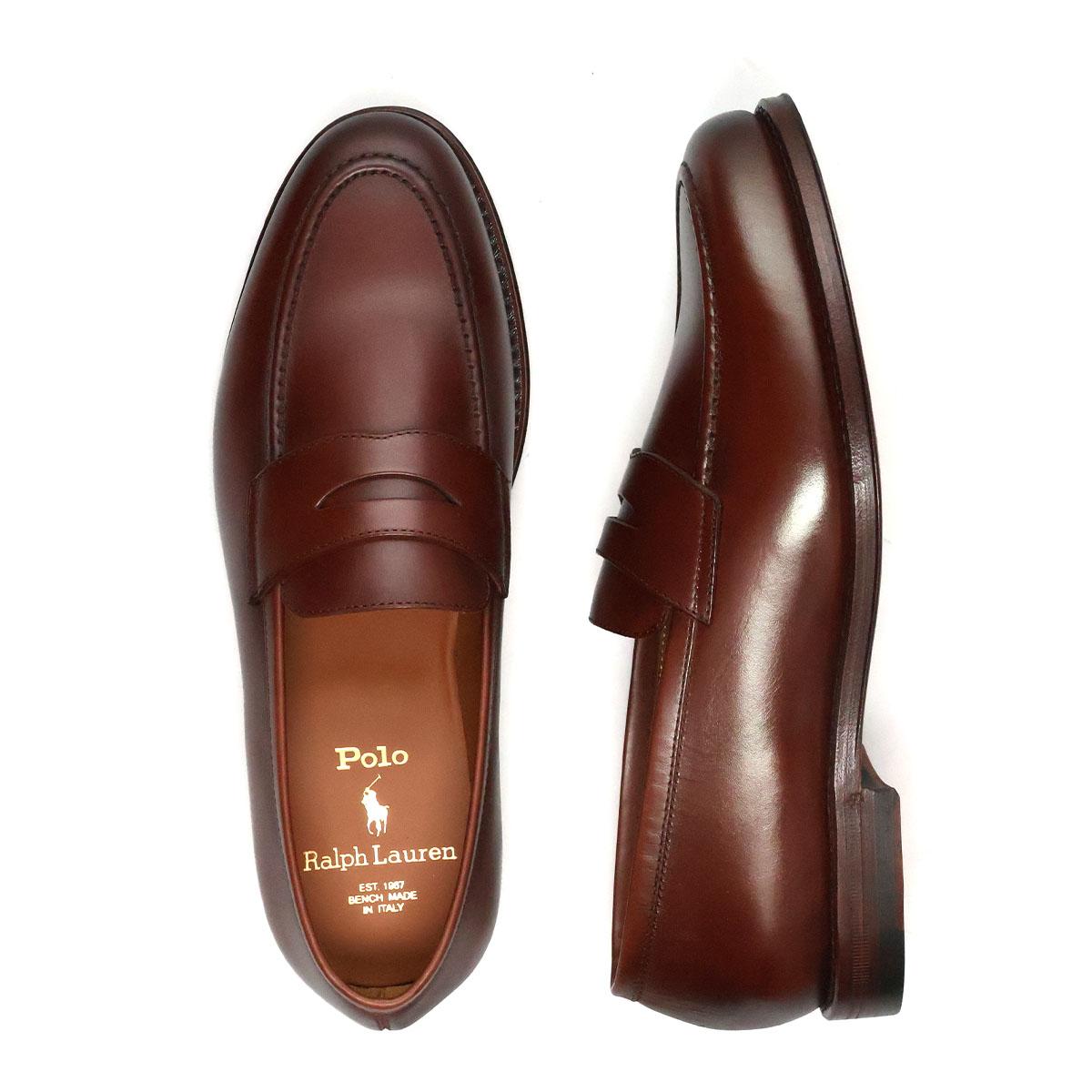ラルフローレン メンズ カジュアルシューズ Maestra カーフスキンペニーローファー RALPH LAUREN 1967542002 1967542001　17