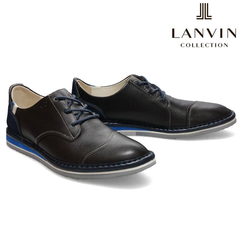 ランバン メンズ ドレスシューズ 外羽根シューズ ダークグレー ネイビー ホワイト LANVIN 86474 2