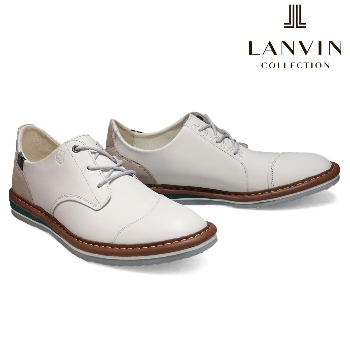 ランバン メンズ ドレスシューズ 外羽根シューズ ダークグレー ネイビー ホワイト LANVIN 86474 4