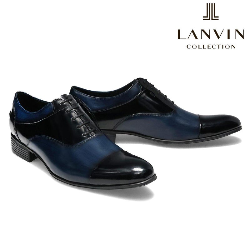 ランバン メンズ ドレスシューズ 内羽根ストレートチップ ブラック ダークブラウン ネイビー LANVIN 83503 4
