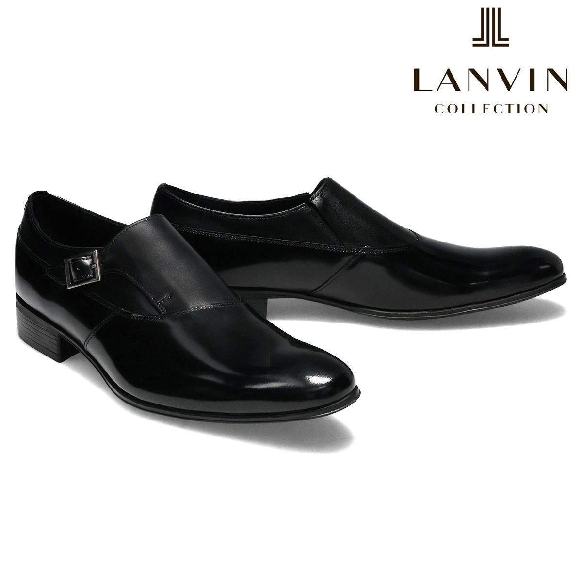 ランバン メンズ ドレスシューズ シングルモンク ブラック ネイビー LANVIN 83504 2