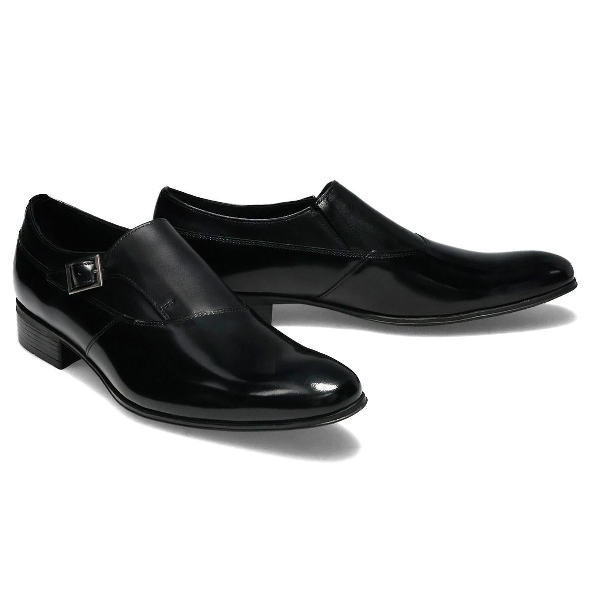 ランバン メンズ ドレスシューズ シングルモンク ブラック ネイビー LANVIN 83504 5