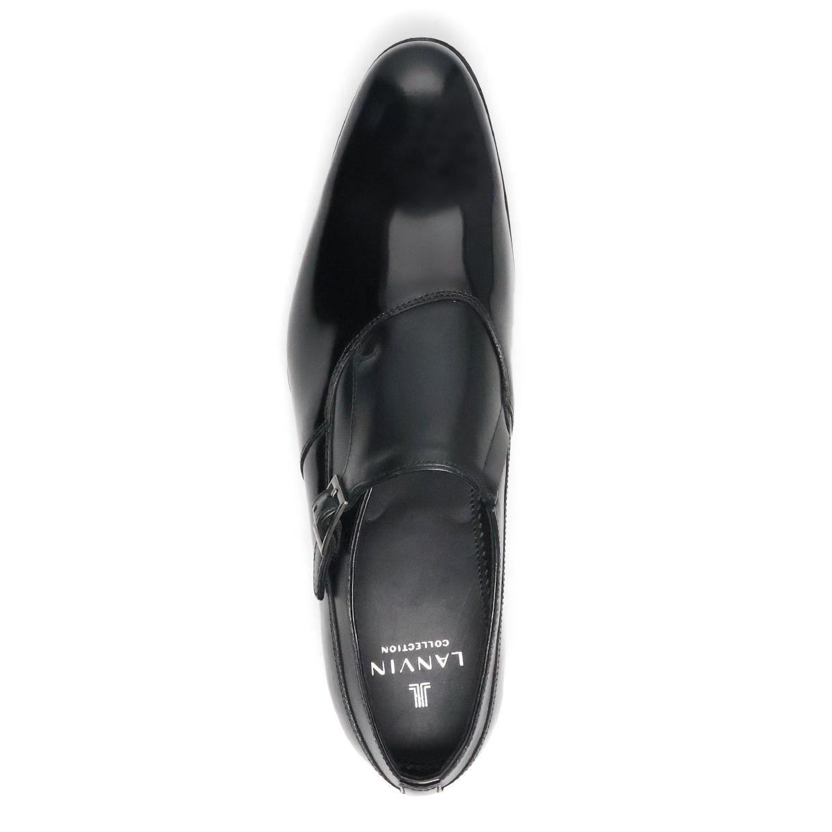 ランバン メンズ ドレスシューズ シングルモンク ブラック ネイビー LANVIN 83504 11