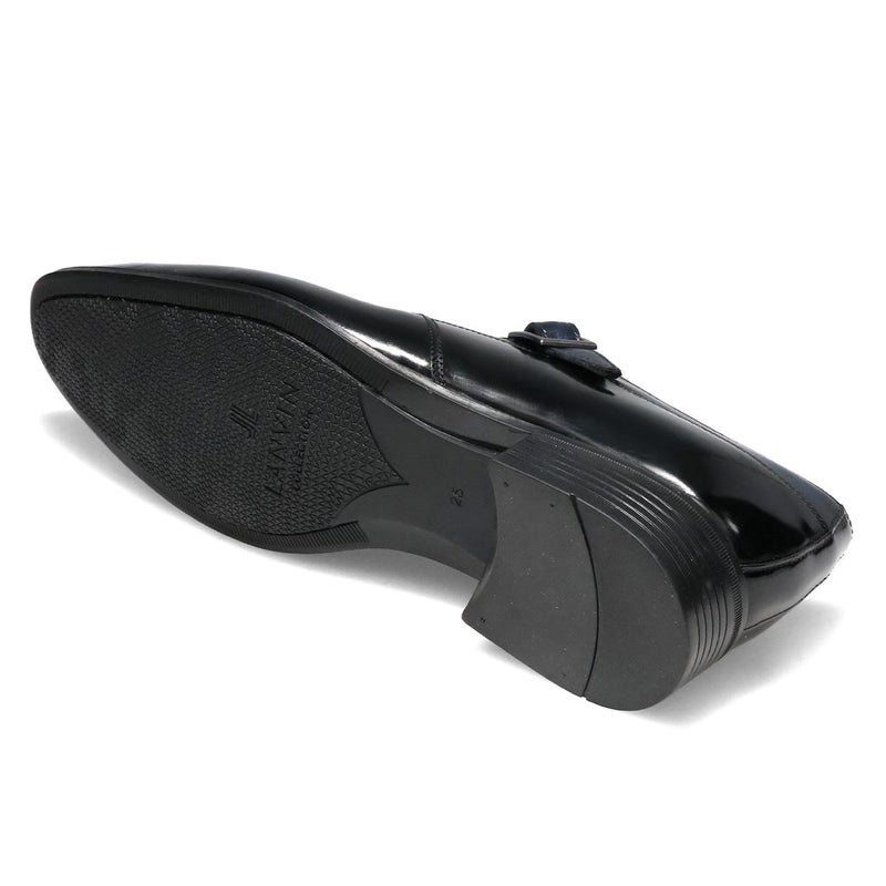 ランバン メンズ ドレスシューズ シングルモンク ブラック ネイビー LANVIN 83504 19