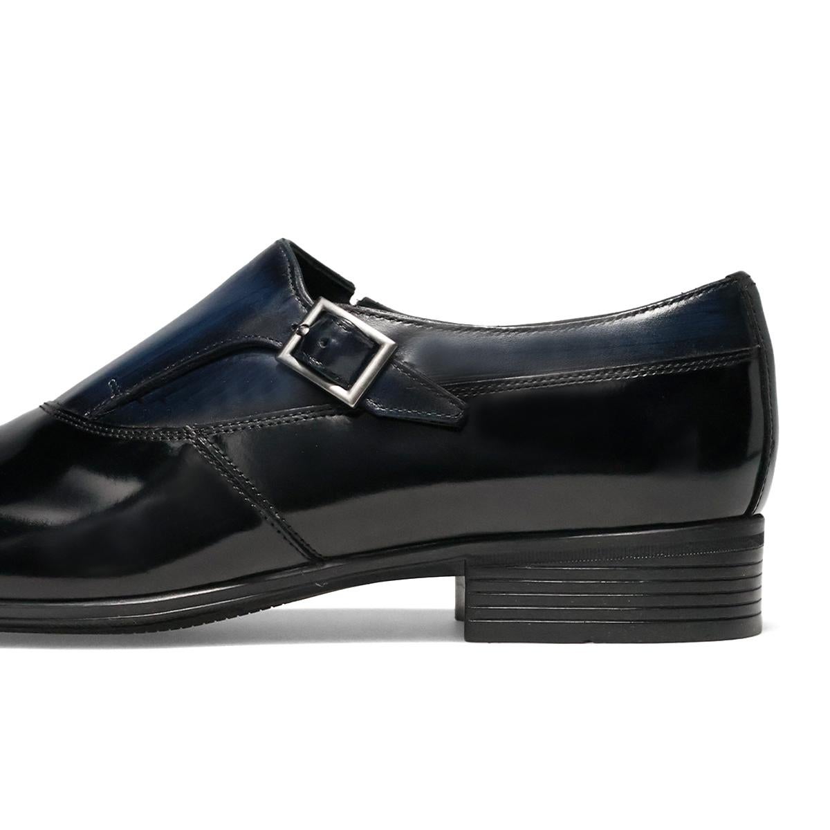 ランバン メンズ ドレスシューズ シングルモンク ブラック ネイビー LANVIN 83504 24