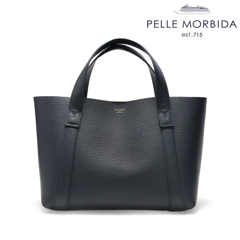 ペッレモルビダ テーラマリーナトートバッグ ネイビー 国産(日本製) Pelle Morbida te007sl-nv 1