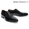 クインクラシコ メンズ ドレスシューズ サイドレース ブラック ブラウン QueenClassico 5009-8r 2