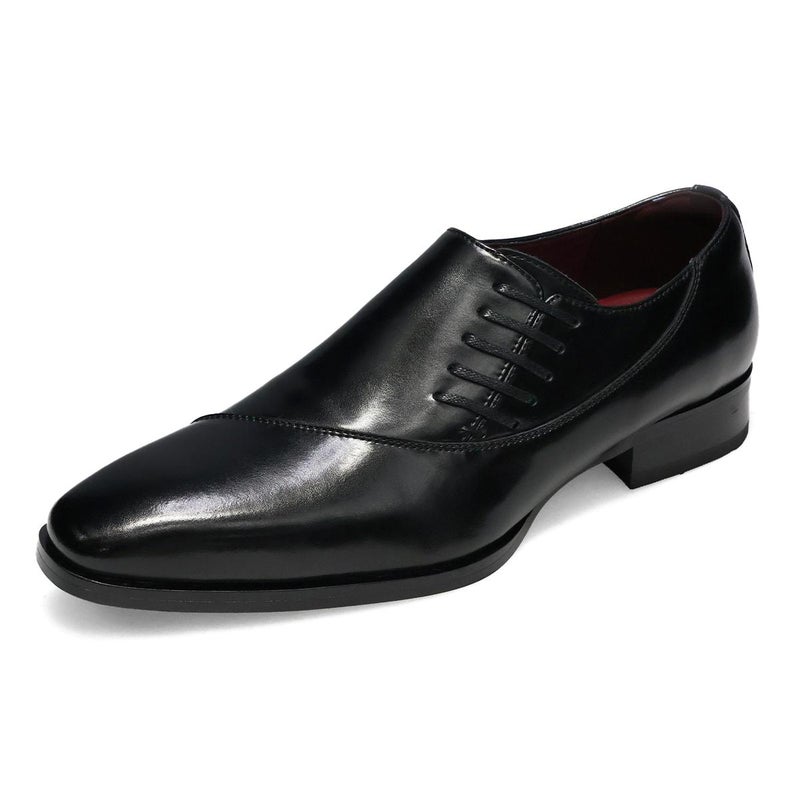 クインクラシコ メンズ ドレスシューズ サイドレース ブラック ブラウン QueenClassico 5009-8r 7